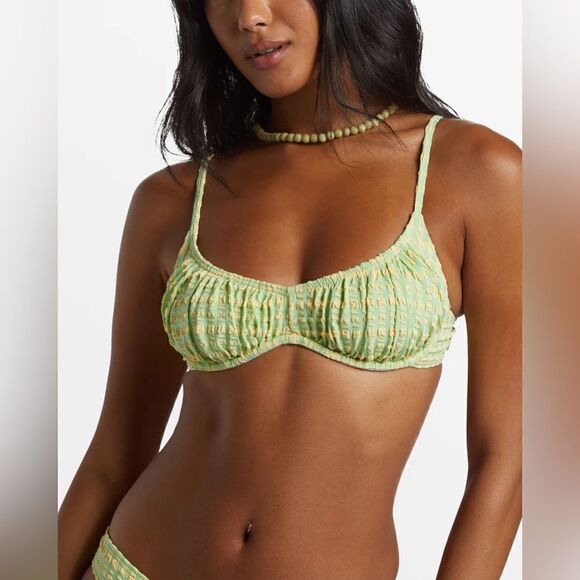 Billabong Wave Check Bliss Underwire Bikini Top - Picture 1 of 5
